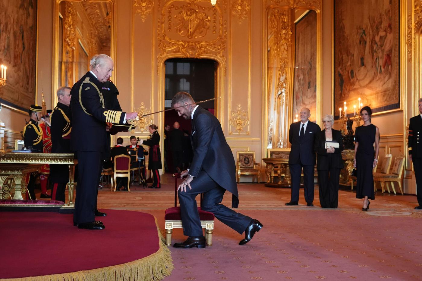 Bend a knee like Beckham: Inter Miami co-owner is knighted by King Charles III